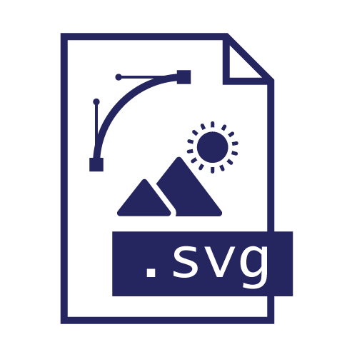 Pictogramme extension de fichier svg